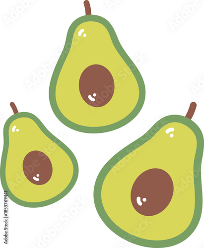 Cartoon Avocado