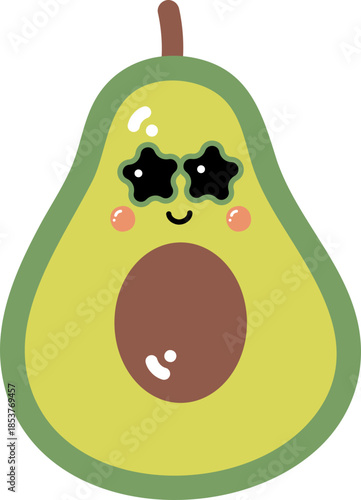 Cartoon Avocado