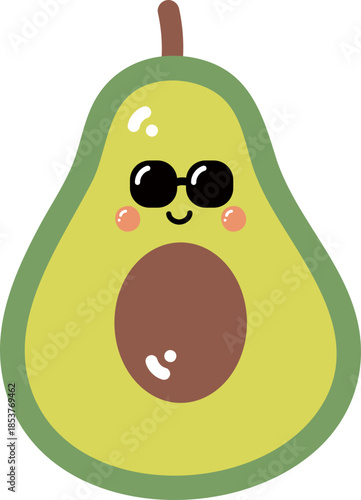 Cartoon Avocado