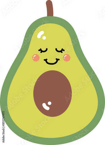 Cartoon Avocado