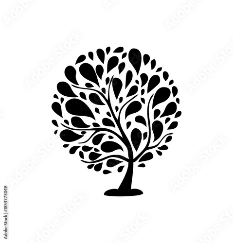 vector tree silhouette