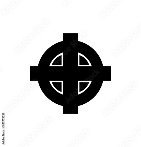 celtic cross on a white