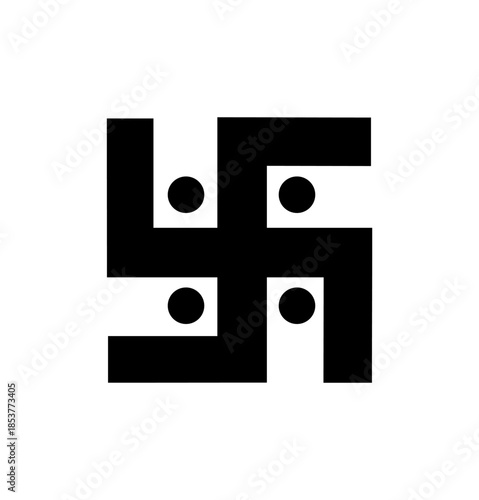 vector illustration of a swastika symbol