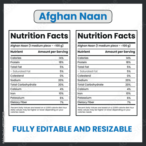 Afghan Naan Traditional Flatbread