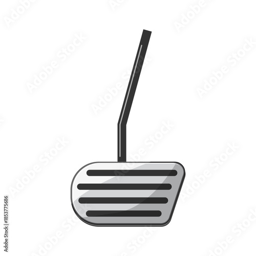 Car accelerator pedal icon depicting the control mechanism for increasing vehicle speed and movement, symbolizing transportation, driving, and automotive function