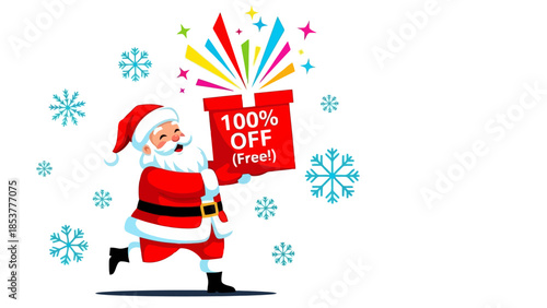 Santa Claus Presents a 100% Off Free Gift Holiday Savings!