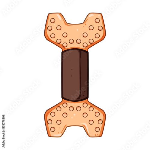 Bone shaped textured dog chew toy for playful puppies and adult dogs, promotes dental health and gum massage while entertaining pets during training, play, or reward time