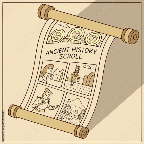 Ancient history scroll