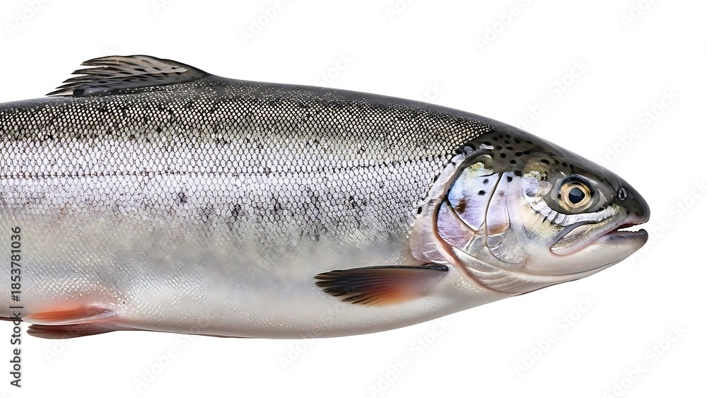 Fototapeta premium fresh fish on white background
