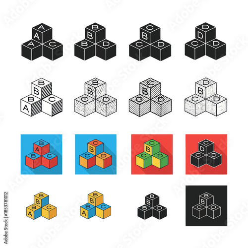 Alphabet Blocks A Versatile Set for Learning and Play.
