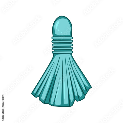 Traditional thai herbal compress ball presenting a round top and pleated fabric bottom, used in spa and wellness treatments for muscle relaxation and therapeutic benefits