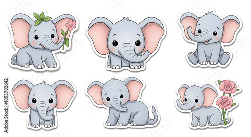 set of cartoon animals