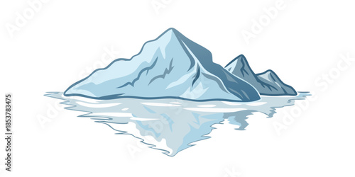 Serene mountain reflection