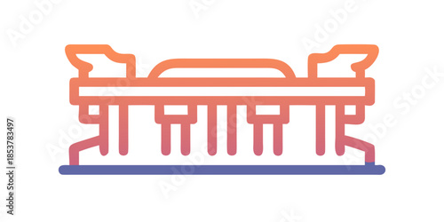 Illustrated bridge structure