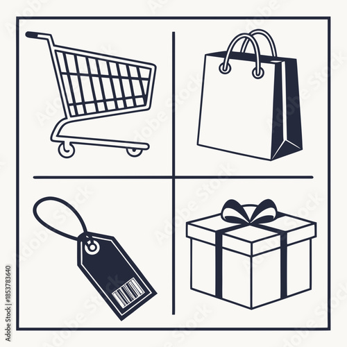 Shopping icons collection