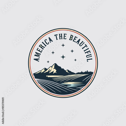 premium Emblem logo for clothing badge with old retro vintage style