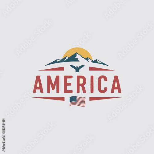 premium Emblem logo for clothing badge with old retro vintage style