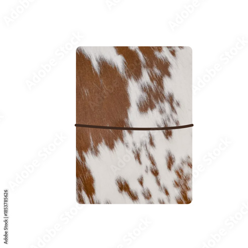 cowhide leather journal vector