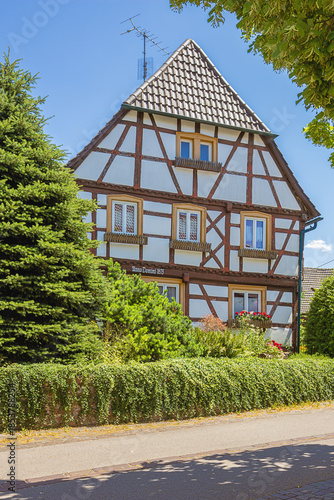 A typical house in the old center of Ettlingen, known for its historic architecture