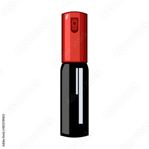 Compact pepper spray canister for personal protection and self defense, non lethal deterrent against threats and assault, essential emergency safety tool for urban and domestic use