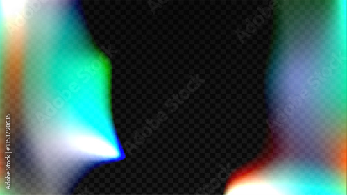 Vintage film negative overlay with light leak effect and retro camera flare. Aged grain texture for cinematic background or y2k disco poster. Distressed photo filter with acid wash.