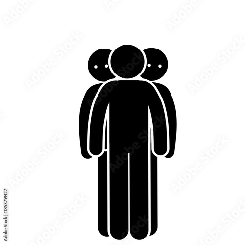 People standing in queue orderly public scene.