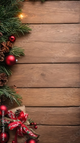 Christmas, holiday, postcard, free space for text