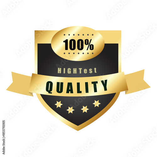 Luxury premium golden badge labels