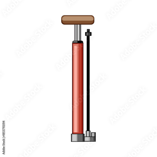 Floor pump for inflating bicycle tires, car wheels and other inflatables, portable manual air pump ideal for bike maintenance, repairs, workshops and outdoor use