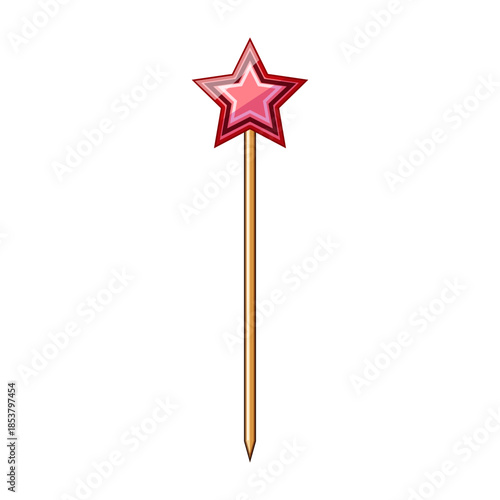 Star shaped cocktail pick elevating drinks and food presentations, adding a festive and celebratory touch to parties, events, and bars with its bright, colorful design