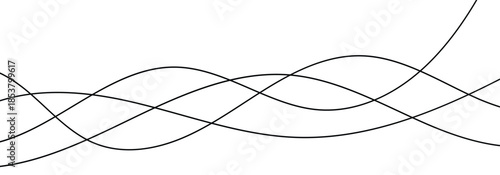 Wavy wiggle stripe pattern collection.  Modern abstract minimalistic background hand-drawn, line drawing. Graphic element for a banner, poster, label.