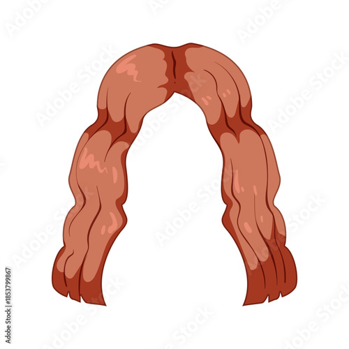 Woman's long wavy ginger hair wig providing a stylish fashion accessory, representing concepts of beauty, transformation, and hair solutions for female hairstyles