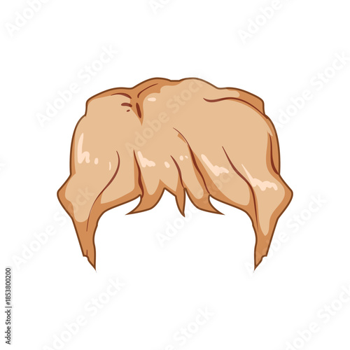 Light brown male wig or hairpiece featuring a classic hairstyle, representing concepts of hair fashion, transformation, identity, and personal style for various characters