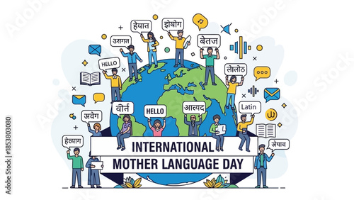 International Mother Language Day Celebration Around the World with Diverse People