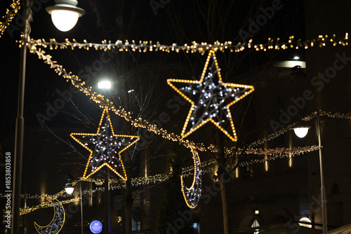 City LED decorations for the month of Ramadan.