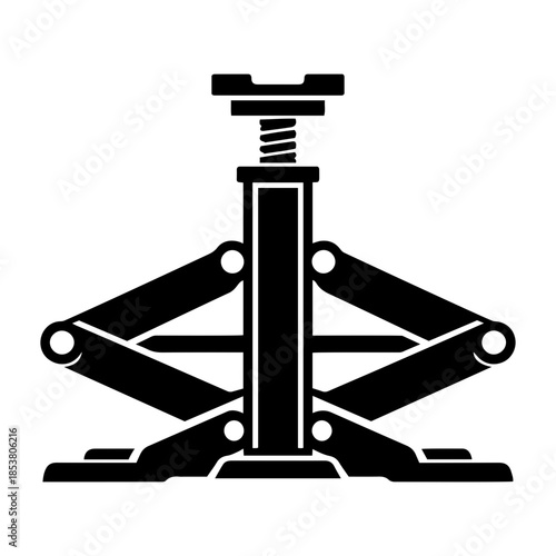 Scissor Car Jack Icon for Vehicle Repair and Maintenance