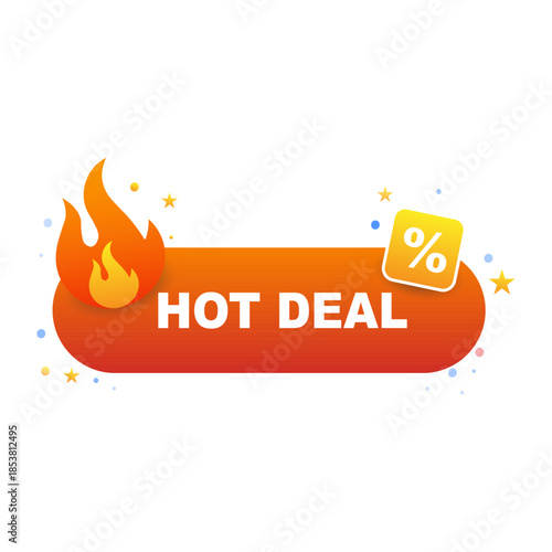 Hot offer vector sale discount icon