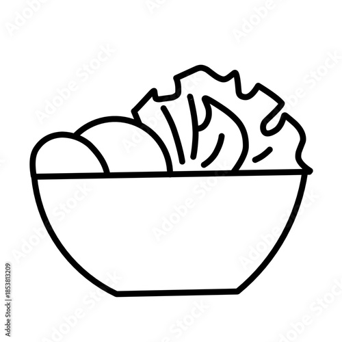 Salad icon vector