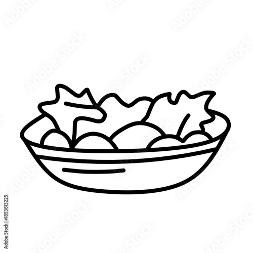 Salad icon vector