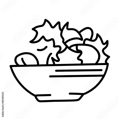 Salad icon vector