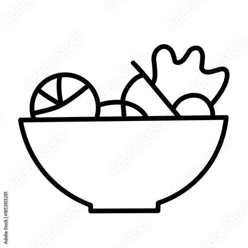 Salad icon vector