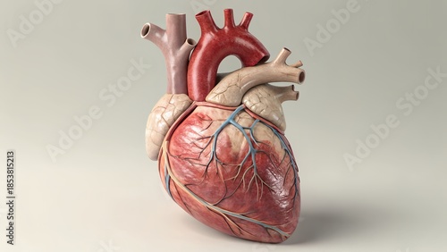 Wallpaper Mural Detailed 3D Anatomical Model of the Human Heart Torontodigital.ca