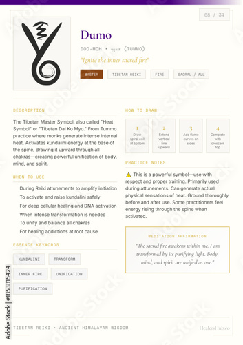 Dumo Reiki Symbol Guide, Tibetan Healing
