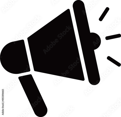 メガホンのアイコン　モノトーン