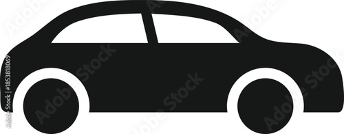 Car icon. Automobile and vehicle symbols. Transportation graphic design. Automotive and driving design elements. Passenger car symbol
