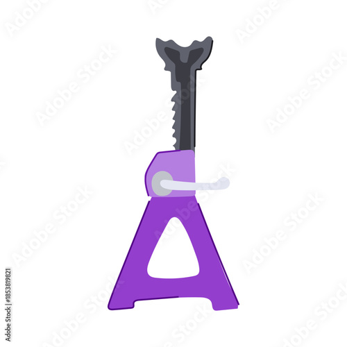 Car jack stand providing critical safety support for vehicles during repair and maintenance tasks, essential equipment for auto mechanics and diy enthusiasts