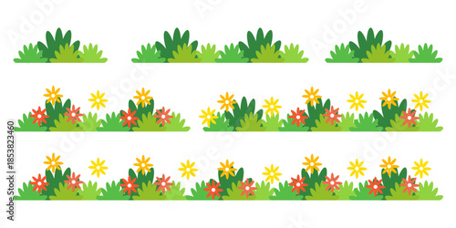 green grass illustration, sustainable grass nature, grass design in flat style	
