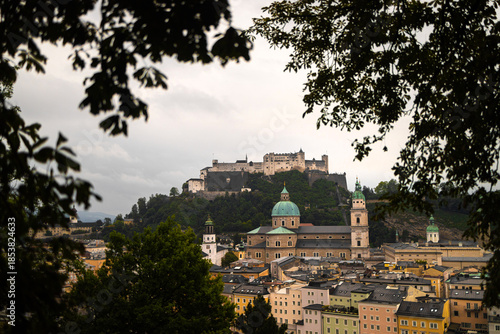 historic salzburg austria in autumn