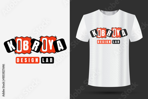 Bold Typography T-Shirt Design for Streetwear Branding | Modern Graphic Apparel Logo