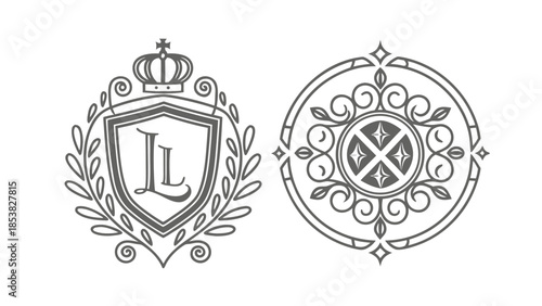  High-end vector emblem collection